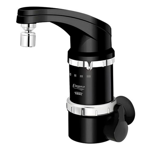Torneira Elétrica Fame Elegance 4 Temperaturas Super Potente De Parede Preta 220v
