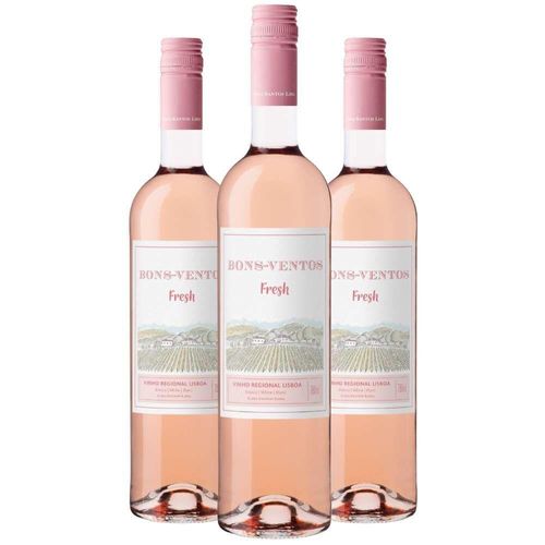 Vinho Rose Bons Ventos Fresh 750ml (3 Und)