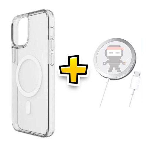Capinha Magnética Para Iphone 15 Indução + Cabo