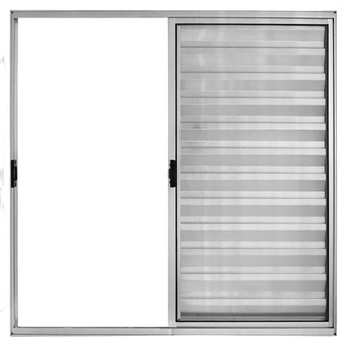 Veneziana 3 Folhas De Correr S/grade 1.00 X 1.50 Alumínio Brilhante Linha Modular - Hale
