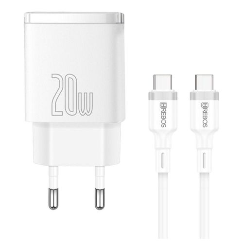Carregador 20w Turbo Branco Para Iphone 16 Pro Max