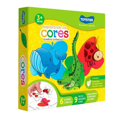 Quebra Cabeça Explorando As Cores - Toyster