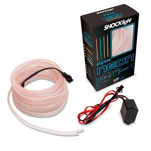 Fita Led Neon Branca Interior 5 Metros 12v Shocklight