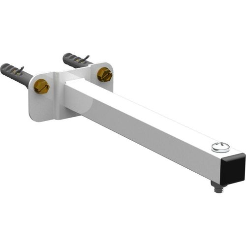 Suporte Refletor Base Reta Braço 20 Cm - Branco