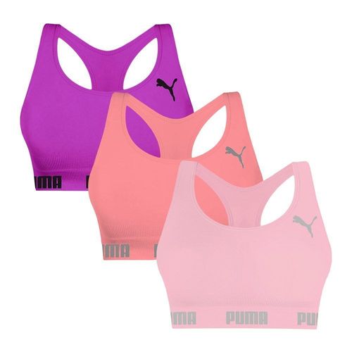 Kit 3 Tops Puma Nadador Sem Costura Feminino