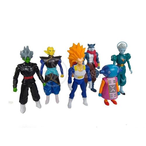 Kit 6 Bonecos Dragon Ball Super 15Cm