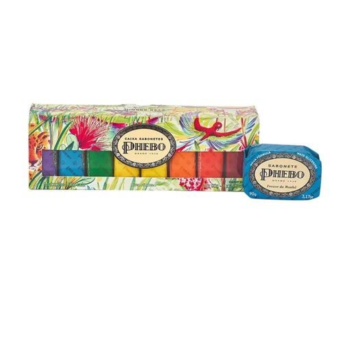 Caixa Sabonete De Glicerina Phebo Amazônia 8x90g Vegano Cruelty Free