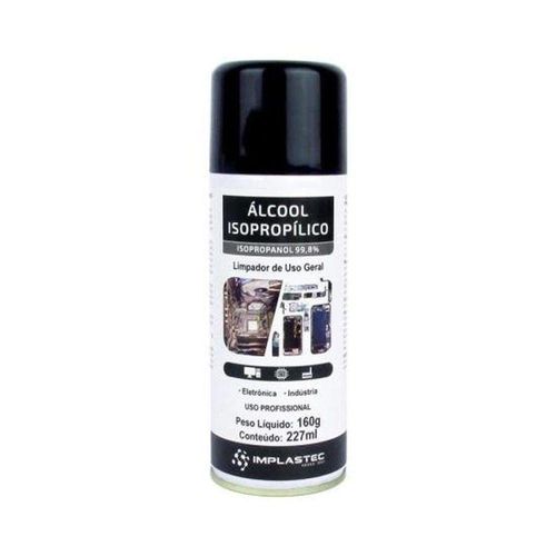 Álcool Isopropílico Aerossol 227ml Implastec - Cx - 12