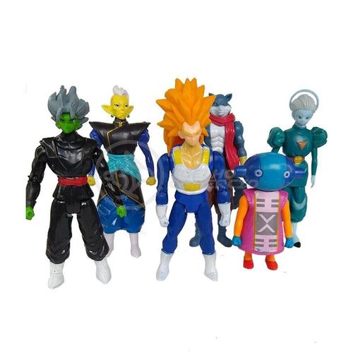 Kit 6 Bonecos Dragon Ball Super 15Cm