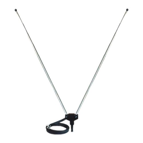 Antena Telescópica Para Tv Dupla 5 Elementos Cabo Coaxial