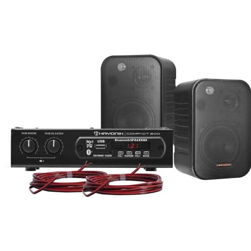 Kit Som Ambiente 200W Musical Ambience 2000 V2 Preto Hayonik