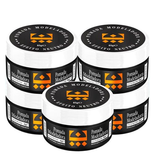 Kit 5 Pomada Para Cabelo Efeito Neutro Embaixador 85G