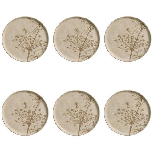 Conjunto De Pratos De Sobremesa 06 Peças Bio Cyperus Porto Brasil