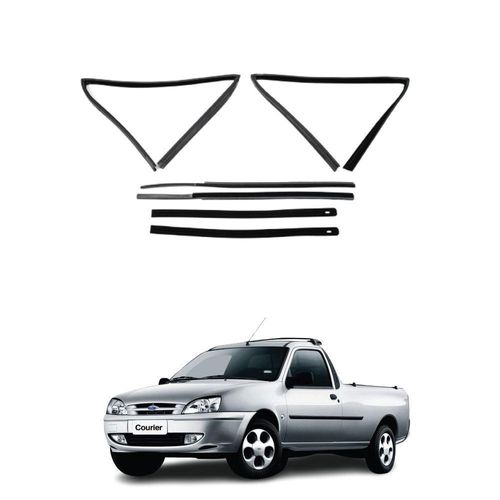 Kit Canaleta Com Pestana Para 2 Portas Courier 1997 A 2013