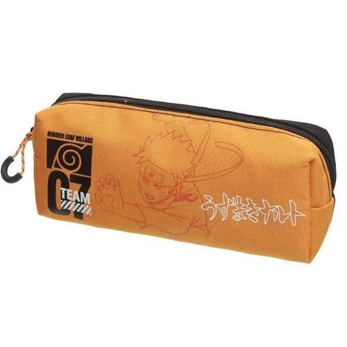 Estojo Simples Escolar Infantil Menino Necessaire Naruto Clash Laranja