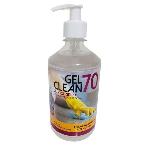 Álcool Gel Clean 70 Com Aplicador P/ As Mãos 440g Tnt