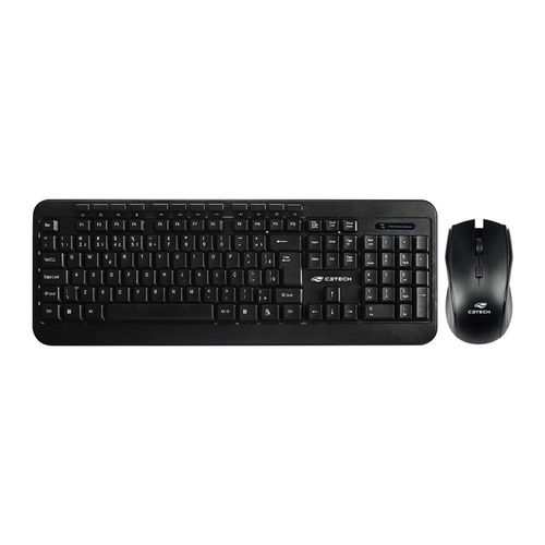 Kit Teclado + Mouse Sem Fio C3tech K-w60bk