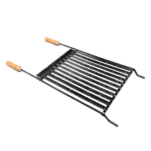 Grelha Para Churrasco Esmaltada Com Coletor De Gordura 85x40 Cm