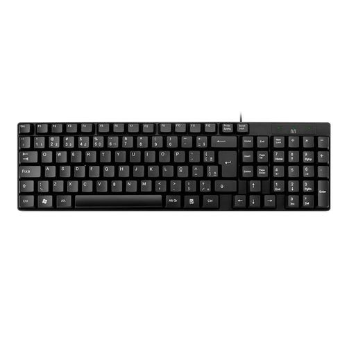 Teclado Basico Slim Laser Usb Pt Tc193