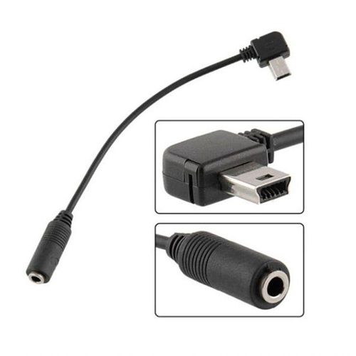 Cabo Mini USB Adaptador para Microfone GoPro 3, 3+ e 4