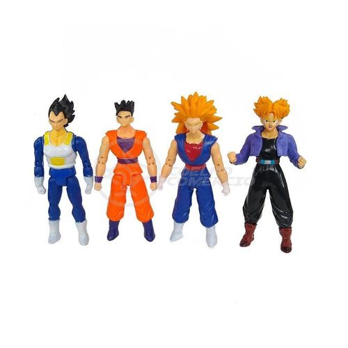 Kit 4 Bonecos Dragon Ball Super 15Cm