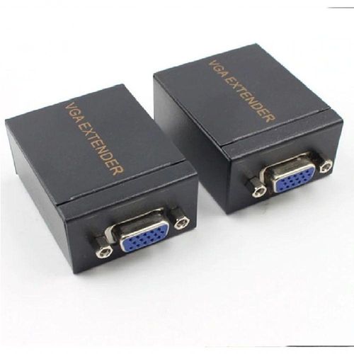 Vga Extender Com Transmissor E Receptor 60 Metro Via Cabo De Rede