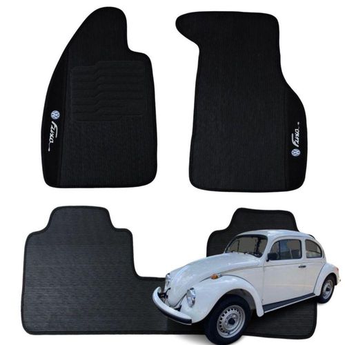 Kit Tapete Emborrachado Fusca 1951 Até1996 3 Peças