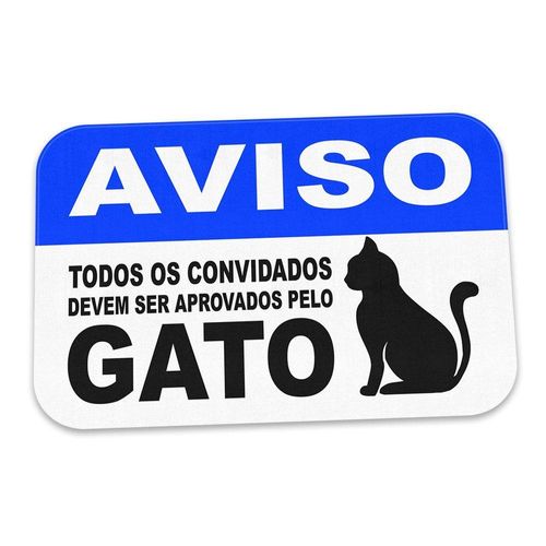 Tapete Decorativo Aprovados Pelo Gato