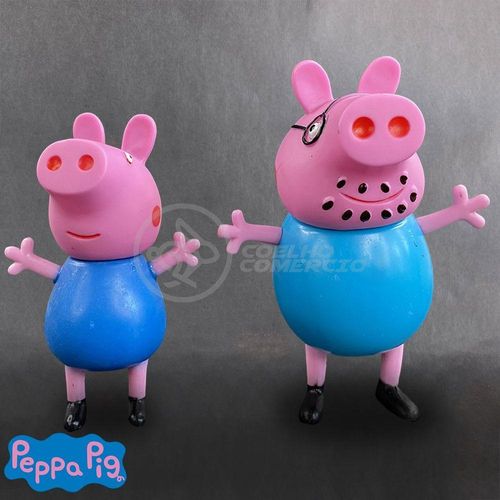 Kit Infantil 4 Bonecos Familia Peppa Pig