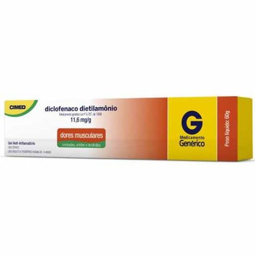 Diclofenaco Dietilamônio Gel Cimed 60g
