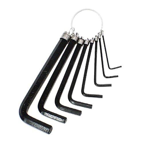 Jogo Chaveiro Hexagonal 8 Peças Black Color -fertak