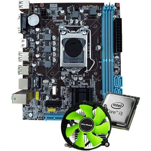Kit Upgrade Intel Core I3 Terceira Geração Placa Mãe H61 Lg1155 Com Cooler