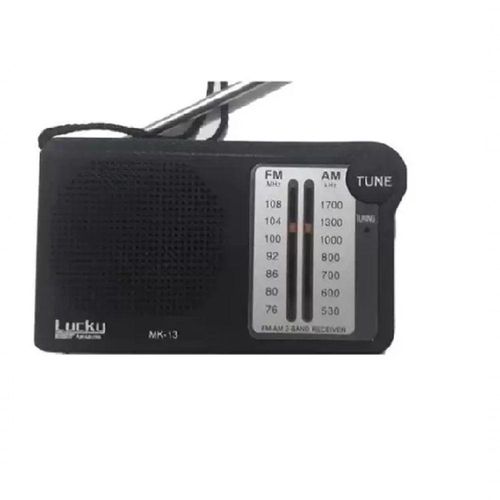Rádio Relógio Bolso Portátil Am Fm Fone Ouvido