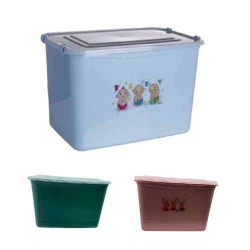 Caixa Organizador Brinquedos Container Infantil Porta Fraldas Roupas Armario Guarda Roupa 30 Litros Menina Menino Cor:ve