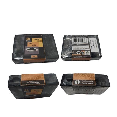 Sabonete Facial Argila Negra E Extrato De Babosa - Ação Cicatrizante - Desintoxicante Natural - 100g