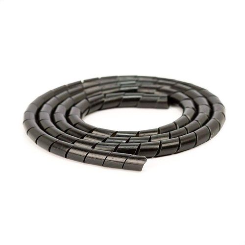 Organizador Fios E Cabos Spiraduto 1-4 Preto - 10 Metros
