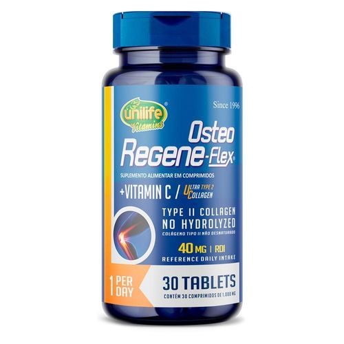 Kit 2 Colágeno Tipo 2 Ii 40mg Regeneflex Osteo Unilife