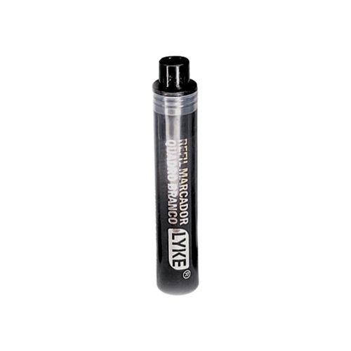 Refil Pincel Marcador Para Quadro Branco Recarregável Lyke Preto