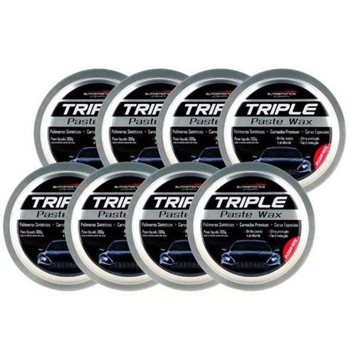 Kit Com 8 Cera Triple Wax 100g - Autoamerica
