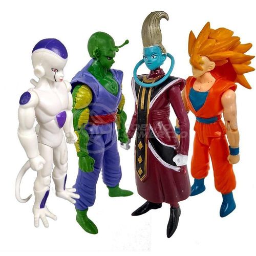 Kit 4 Bonecos Dragon Ball Super 15Cm