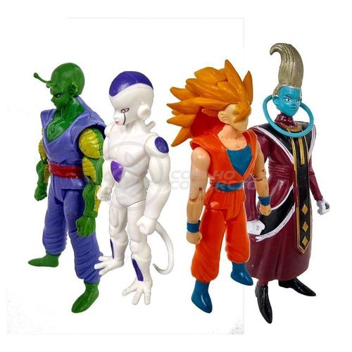 Kit 4 Bonecos Dragon Ball Super 15Cm