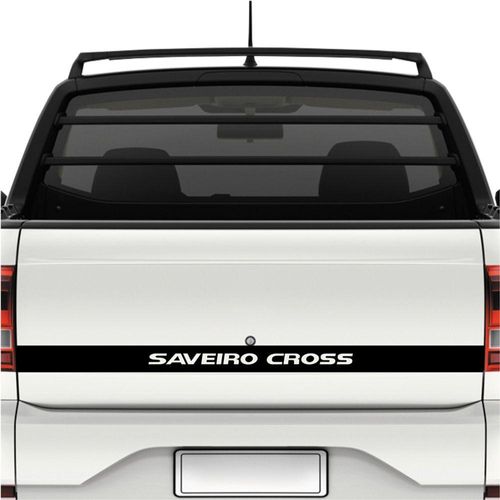 Faixa Tampa Traseira Saveiro Cross G5 - G6 Preto