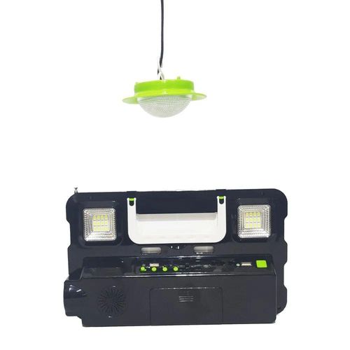 Luminaria Solar Radio Fm Lanterna Luz De Emergencia Portatil