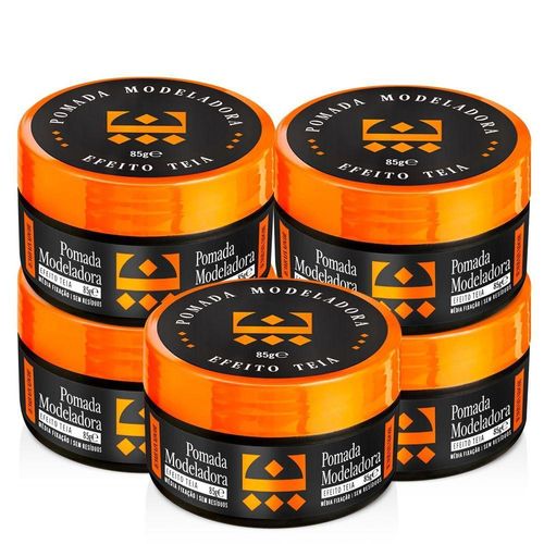 Kit 5 Pomada Para Cabelo Efeito Teia Embaixador 85G