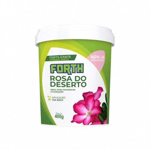 Adubo Fertilizante Forth Rosa Do Deserto 400g Favorece A Floração