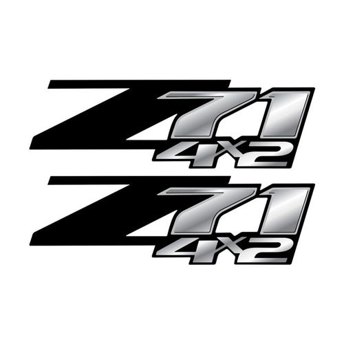 Par De Adesivos Chevrolet Z71 S10 Lateral Preto