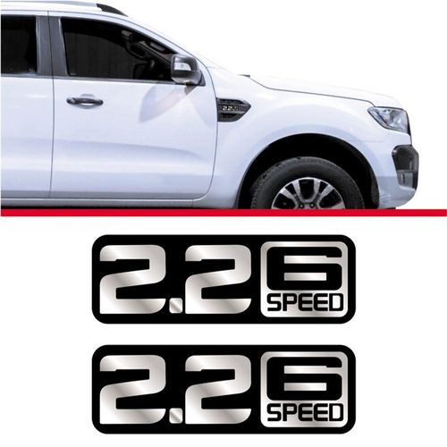 Par Adesivo Ford Ranger 2.2 Six Speed 2017 Rgar01 Preto