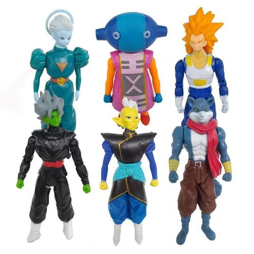 Kit 6 Bonecos Dragon Ball Super 15Cm