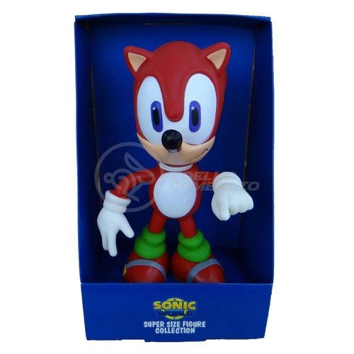 Boneco Sonic Red Vermelho Grande Super Size 23Cm - Sonic