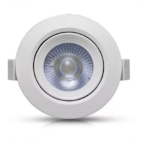 Spot Led Redondo 5w Branco Branco 6500k